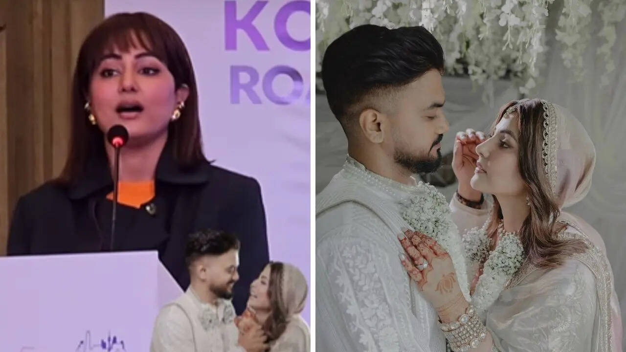 Hina Khan returned to work the next day of the wedding