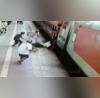 Train Accident Video कटक में ट्रेन पर चढ़ते समय नीचे गिरा यात्री वायरल वीडियो में देखें कांस्टेबल ने कैसे बचाई जान