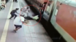 Train Accident Video कटक में ट्रेन पर चढ़ते समय नीचे गिरा यात्री वायरल वीडियो में देखें कांस्टेबल ने कैसे बचाई जान