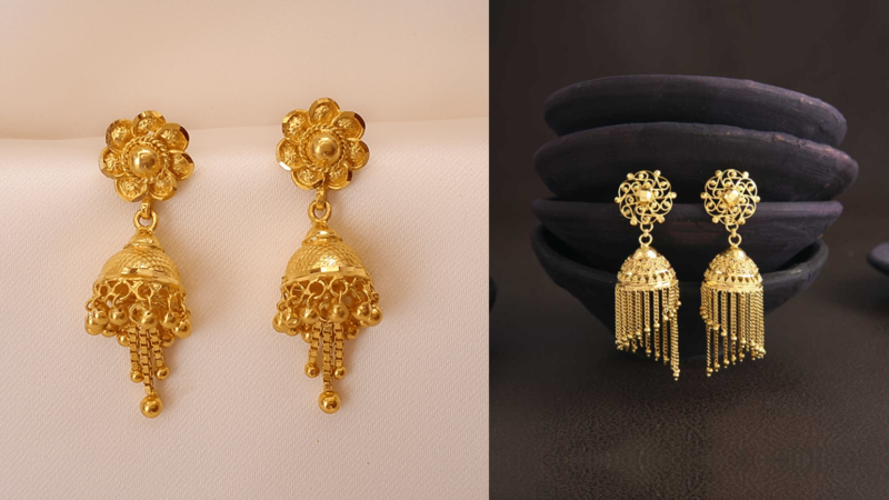jhumar gold jhumka designs