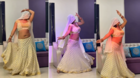 Bhabhi Dance बॉलीवुड गाने पर देसी भाभी का मदहोश करने वाला डांस स्वैग देख दीवाना हुए लोग