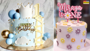 First Birthday Cake Designs बेबी के फर्स्ट बर्थडे पर बनवाएं ऐसे सुंदर केक देखें लेटेस्ट क्यूट स्पेशल केक डिजाइन