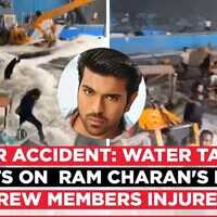 Ram Charan की फिल्म द इंडिया हाउस के सेट में हुआ बड़ा हादसा वाटर टैंक फटने से कई लोग घायल
