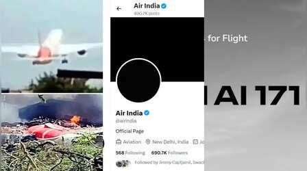 Plane Crash के बाद गम में एयर इंडिया, सभी सोशल मीडिया हैंडल समेत वेबसाइट को किया ब्लैक
