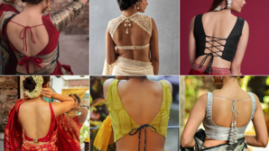 Blouse Back Designs पतली कमर हो तो ऐसे ब्लाउज बनवाती हैं लड़कियां साड़ी में भी फिगर दिखता है कमाल देखें BACKLESS ब्लाउज के मॉर्डन और स्टाइलिश डिजाइन