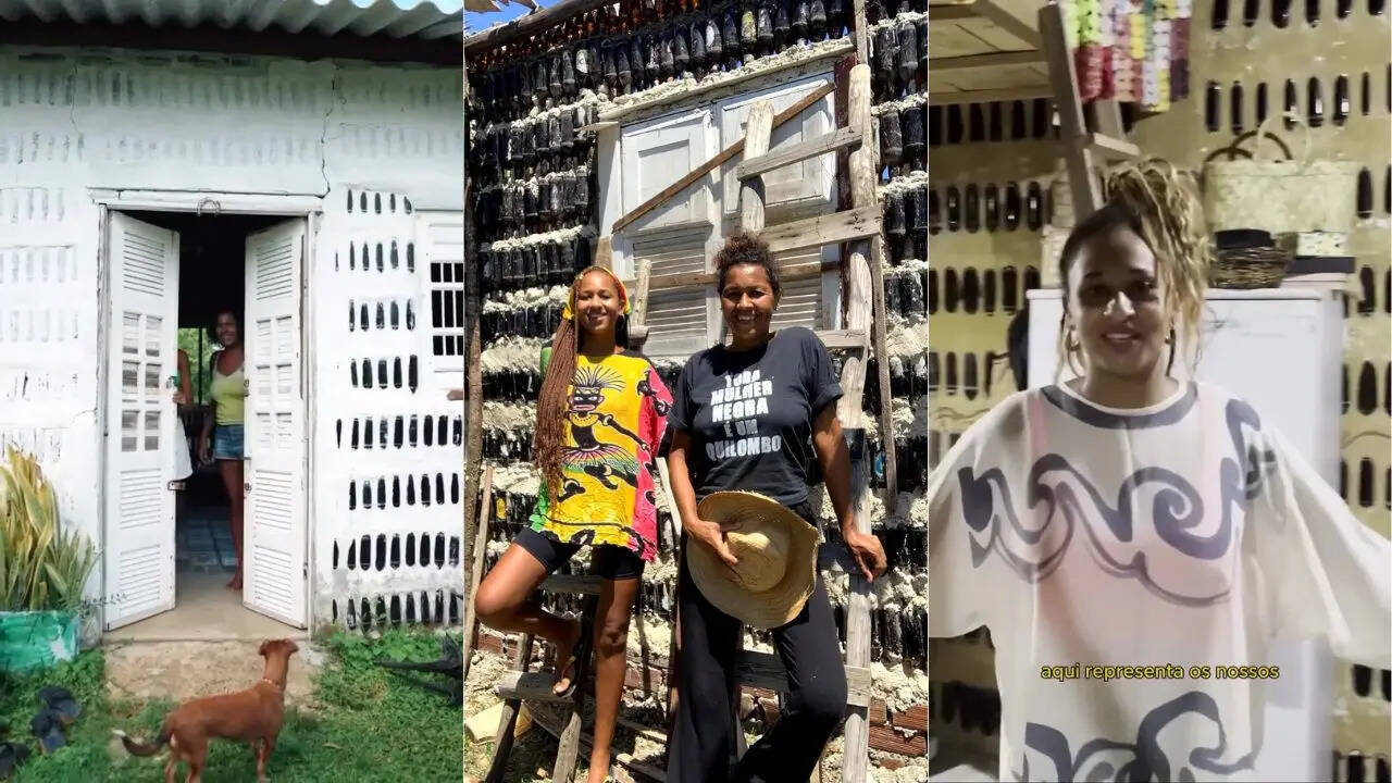 La casa está hecha por 8000 botellas
