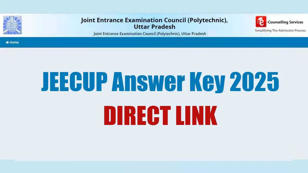 JEECUP Answer key 2025