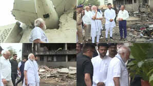 Ahmedabad Plane Crash PM मोदी ने एकलौते जिंदा बचे शख्स से की मुलाकात दुर्घटनास्थल का भी लिया जायजा