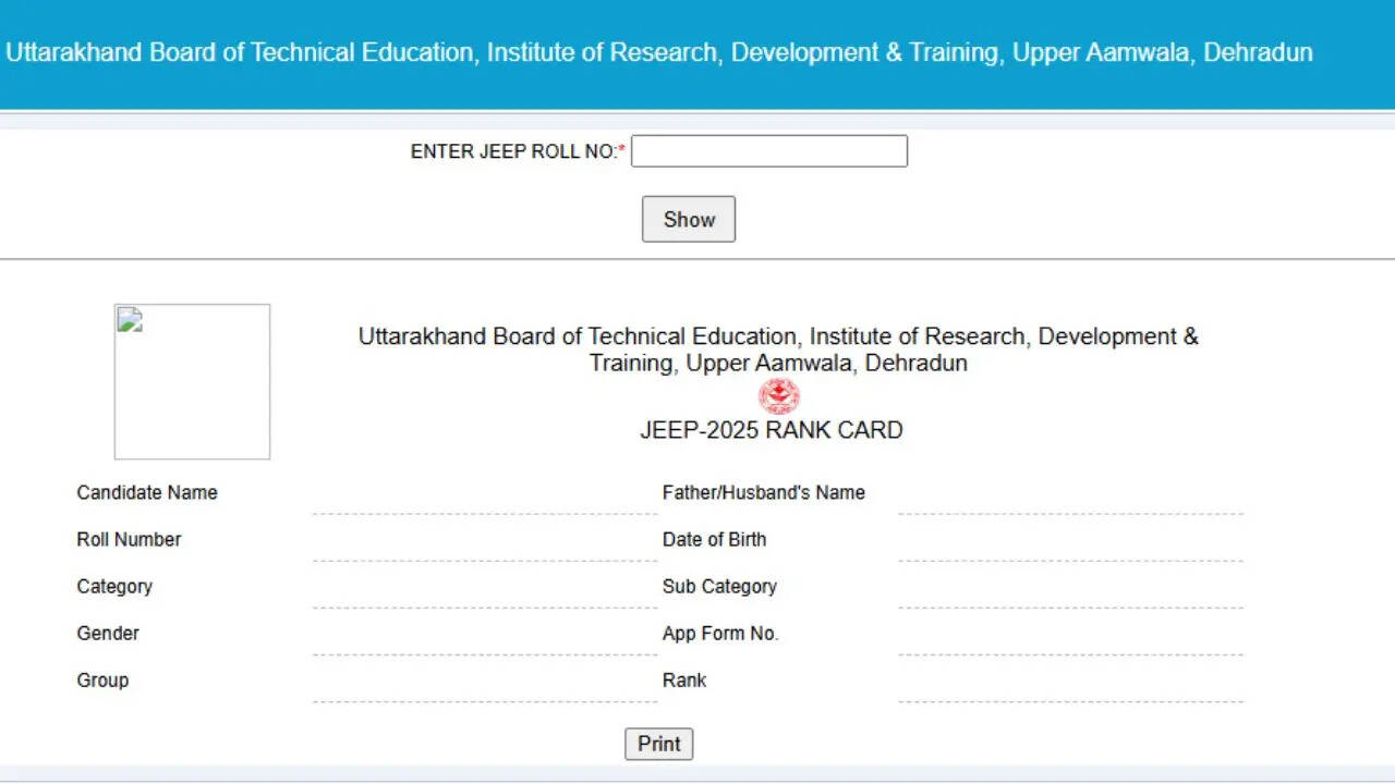 UK Polytechnic 2025 Result