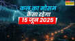 कल का मौसम 15 June 2025 घनघोर बादल गिराएंगे तापमान आंधी-बारिश संग होगा वज्रपात मौसम विभाग का ऑरेंज अलर्ट