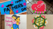 Rangoli Design for Fathers Day 2025 पितृ दिवस की सुबह घर के आंगन में बनाएं ऐसी खूबसूरत रंगोली देखें फादर्स डे स्पेशल रंगोली के डिजाइन