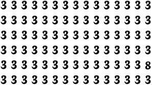 EYE TEST गणित के 3 की भीड़ में छिपा है 8 नंबर मजाल है कोई खोजकर दिखा दे आज