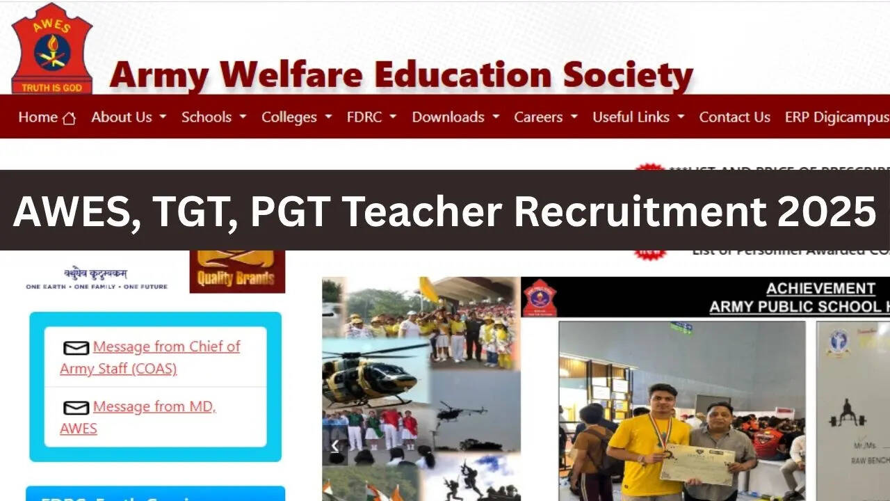 AWES PRT, TGT, PGT Teacher Recruitment 2025, Sarkari Naukri 2025