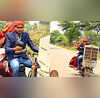Dulhan Ka Video गर्मी लगी तो बाइक पर ही कूलर बांध लाया दूल्हा देखने लायक है दुल्हन का रिएक्शन