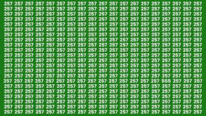 Optical Illusion बहुत तेज दिमाग है तभी 257 नंबर खोज पाएंगे वरना दो घंटे भी कम पड़ जाएंगे