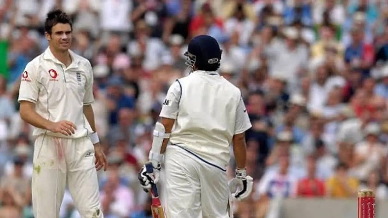 James Anderson And Sachin Tendulkar