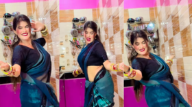 Bhabhi Dance रसोई के अंदर भाभी ने बना दिया अलग ही माहौल एक नहीं बार-बार देखें ये वीडियो