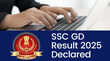 SSC GD Result 2025 जारी हो गया एसएससी जीडी कांस्टेबल भर्ती परीक्षा का परिणाम ये रहा Direct Link