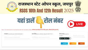educationrajasthangovin RSOS Rajasthan State Open School Result 2025 Live राजस्थान स्टेट ओपन स्कूल कक्षा 10वीं व 12वीं का परिणाम इस दिन होगा जारी यहां से करें चेक