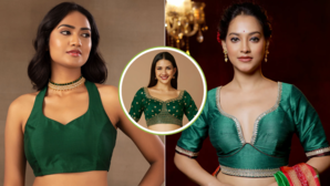 Green Blouse Design सावन चढ़ते ही लहराती साड़ी के साथ ऐसे तोतापरी ब्लाउज पहनती हैं शहरी लड़कियां डिजाइन देख खूब तारीफ करते हैं लोग
