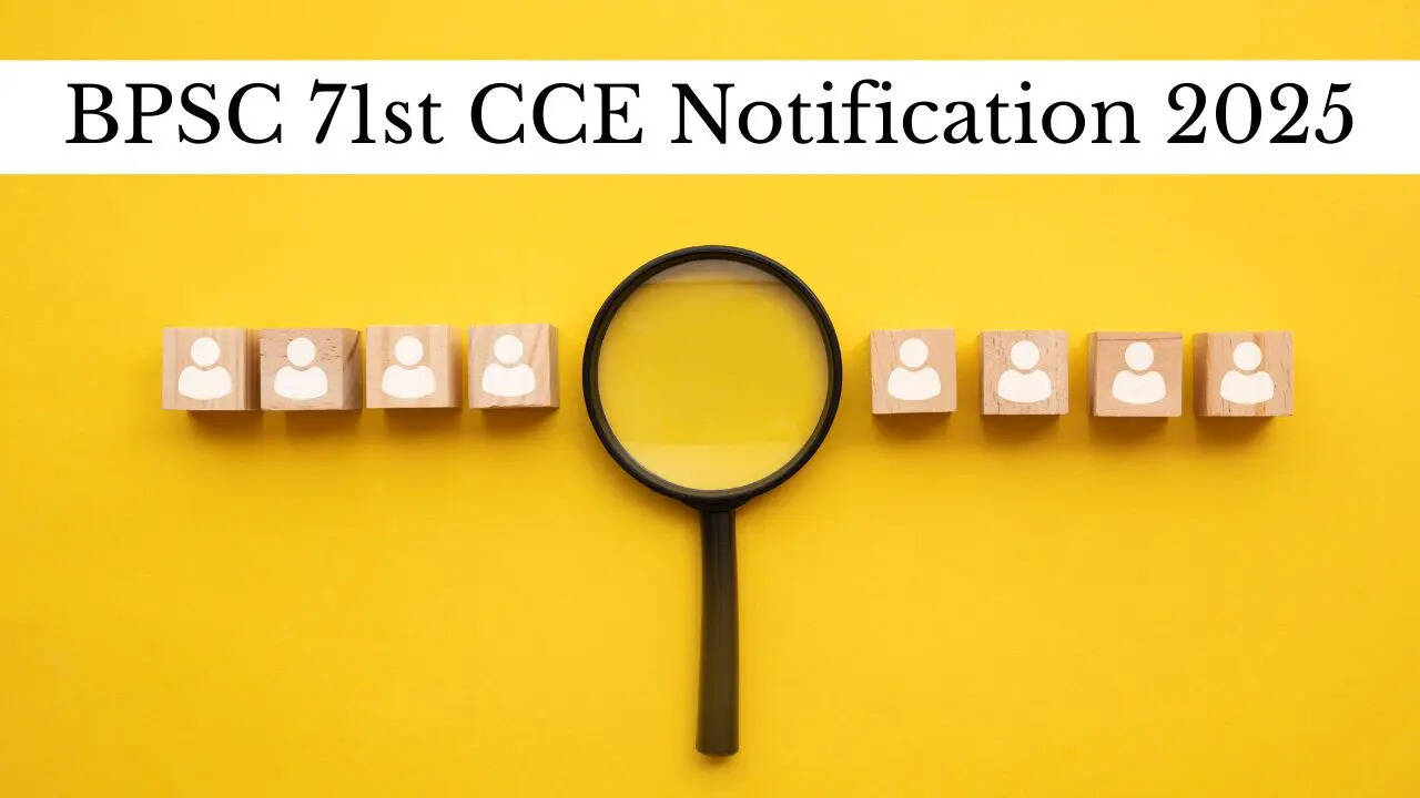 BPSC 71st CCE Notification 2025