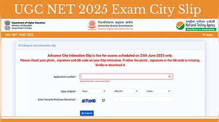UGC NET 2025 Intimation City Slip: जारी हुई यूजीसी नेट सिटी इंटीमेशन स्लिप, डायरेक्ट लिंक से तुरंत करें डाउनलोड