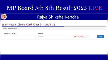rskmp.in, MP Board 5th 8th Results 2025 LIVE: जारी हुआ एमपी बोर्ड 5वीं 8वीं री एग्जाम का रिजल्ट, rskmp.in से डाउनलोड करें मार्कशीट