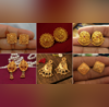 Gold Tops रईस आंटियां घर में भी पहनती हैं ऐसे भारी भरकम टॉप्स देखें सोने के स्टड इयररिंग के 5 सबसे सुंदर डिजाइन