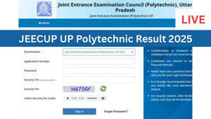 jeecupadmissionsnicin JEECUP UP Polytechnic Result 2025 LIVE यूपी पॉलिटेक्निक प्रवेश परीक्षा का रिजल्ट आज देखें JEECUP Result 2025 सबसे पहले