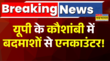 UP Encounter Breaking News Kaushambi में बदमाशों का एनकाउंटर मुठभेड़ के दौरान एक बदमाश गिरफ्तर