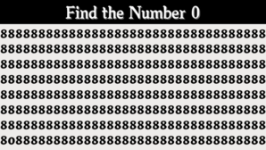 IQ Test अर्जुन जैसी निगाह वाला ही 8 की भीड़ में ढूंढ़ पाएगा 0 दम है तो खोजें