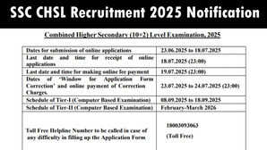 SSC CHSL Recruitment 2025 Notification एसएससी सीएचएसएल का नोटिफिकेशन जारी 12वीं पास युवाओं के लिए मौका 3131 पदों पर भर्ती