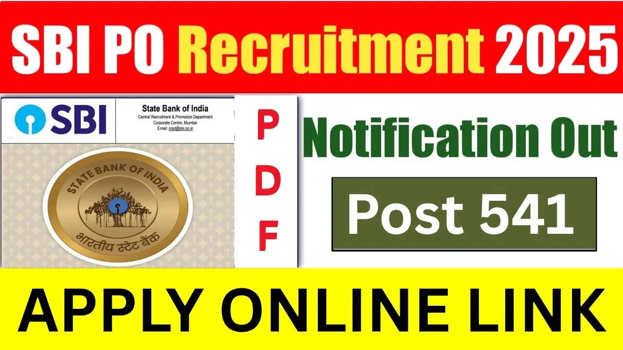 SBI PO Notificación 2025 PDF