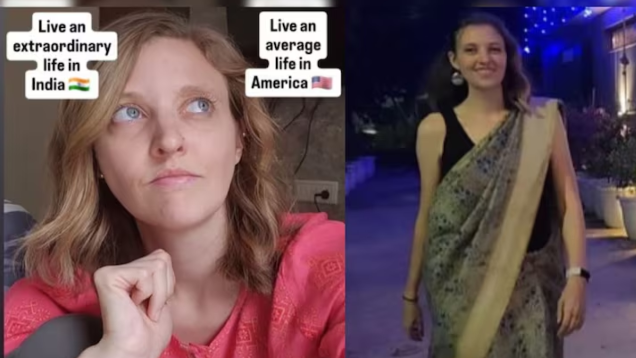 Una donna americana presente in India.