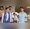 Stars Spotted Today देसी अंदाज में स्पॉट हुए आमिर खान रश्मिका मंदाना का सादगी ने लूटा दिल