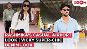 Stars Spotted रश्मिका ने नए अंदाज ने खींचा ध्यान कूल लुक में नजर आए विक्की
