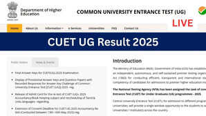 cuetntanicin CUET UG Result 2025 Today LIVE सीयूईटी यूजी परीक्षा का रिजल्ट इस डायरेक्ट लिंक से करें चेक