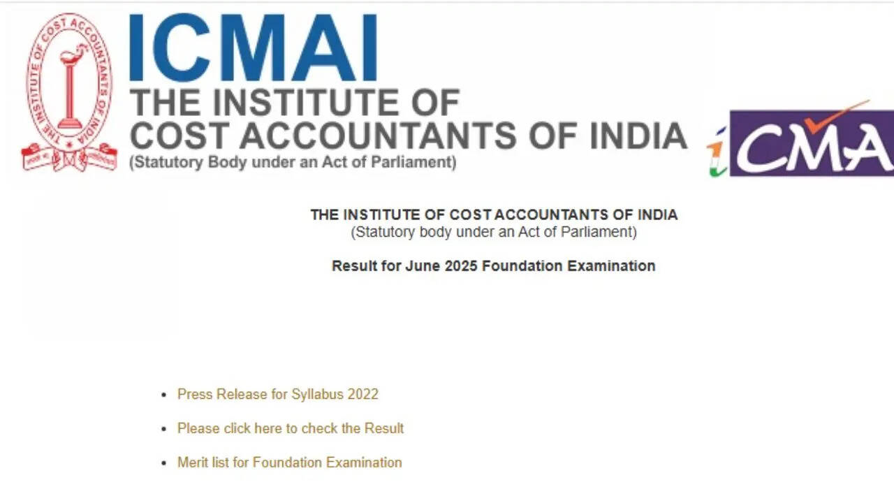 CMA Foundation Result June 2025 delcared