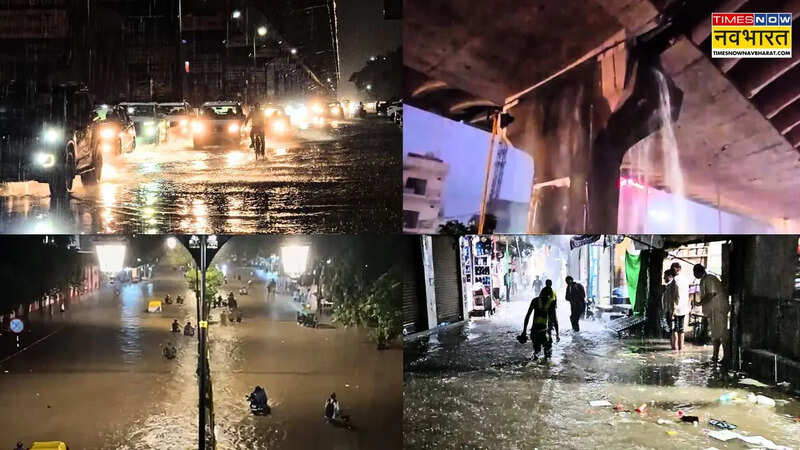 Waterlogging due to heavy rain in Delhi NCR