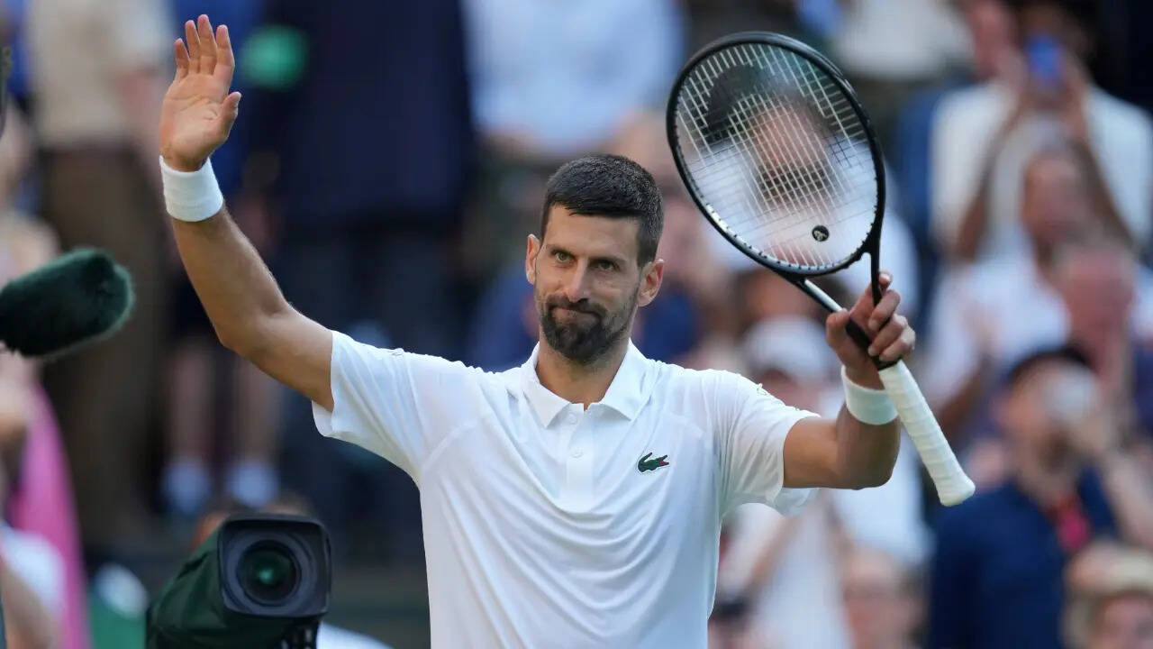 Novak Djokovic In Wimbledon 2025 Semi Final