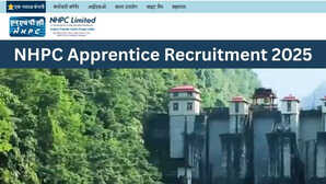 NHPC Apprentice Recruitment 2025 एनएचपीसी ने अप्रेंटिस के 350 से ज्यादा पदों पर निकाली वैकेंसी आज से करें आवेदन
