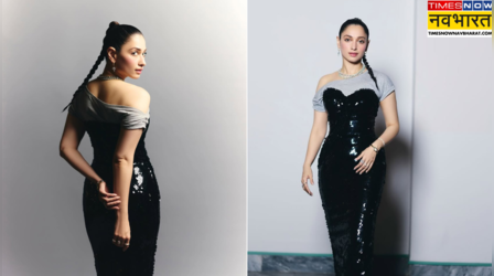 तमन्ना भाटिया ने ब्लैक शिमरी ड्रेस में कराया हुस्न का दीदार, मिनटों तक तस्वीरें देखते रह गए लोग