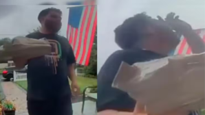 Video डिलीवरी ब्वॉय बिजली की चपेट में आने से बाल-बाल बचा हैरान कर देने वाला वीडियो वायरल