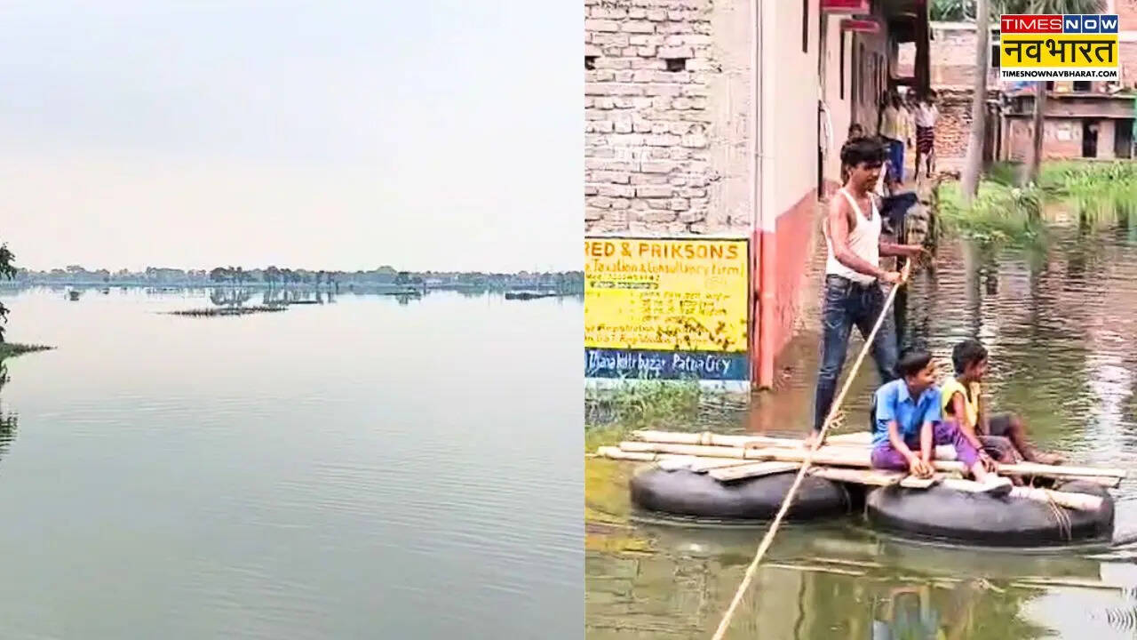 Destrucción en ríos de lluvia pesados