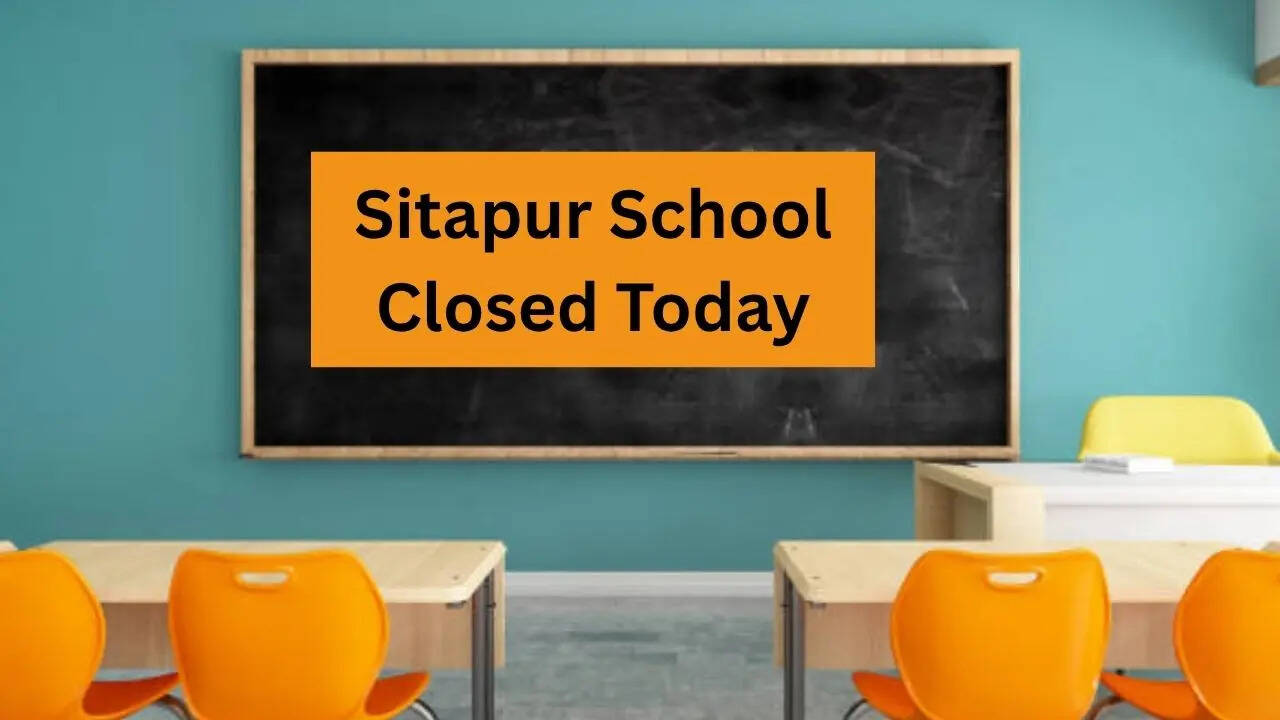 Escuela cerrada en Sitapur, Lucknow
