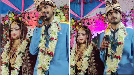 Video: नहीं देखा होगा इतना मल्टी टैलेंटेड दूल्हा, मेहमानों के सामने गाया ऐसा गाना.. दुल्हन भी हो गई इंप्रेस