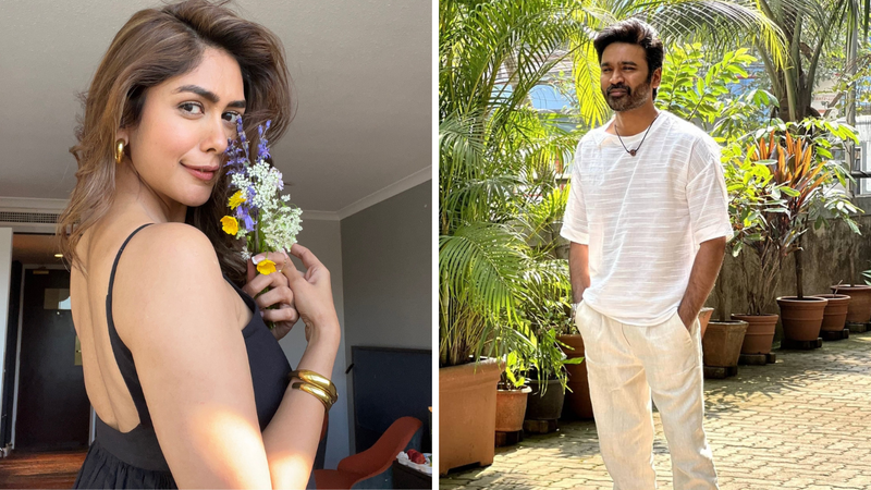 Mrunal Thakur and Dhanush