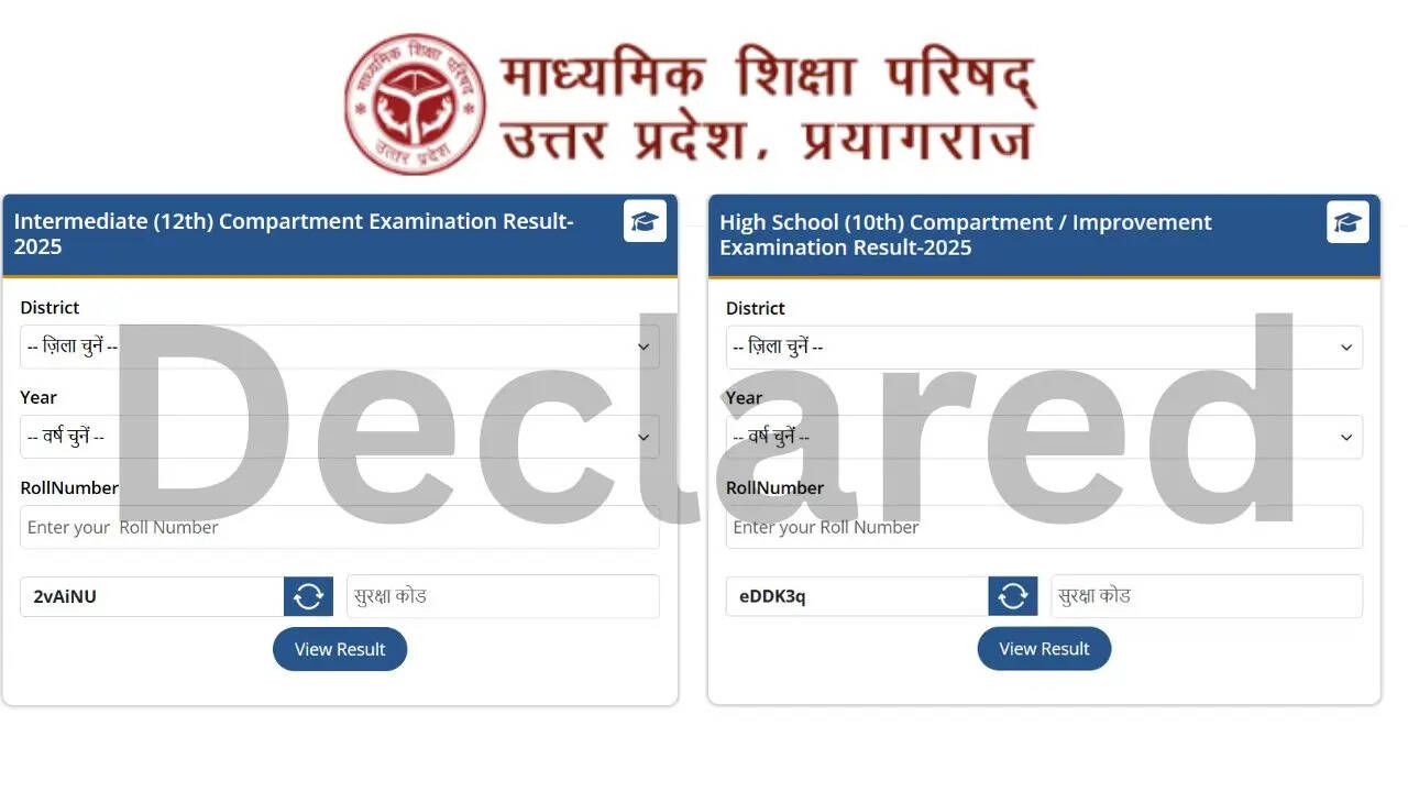 UP Board Compartment Result out