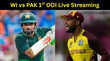 WI vs PAK 1st ODI Live Streaming वेस्टइंडीज बनाम पाकिस्तान पहले वनडे मैच की लाइव स्ट्रीमिंग जानें Live Telecast की हर जानकारी