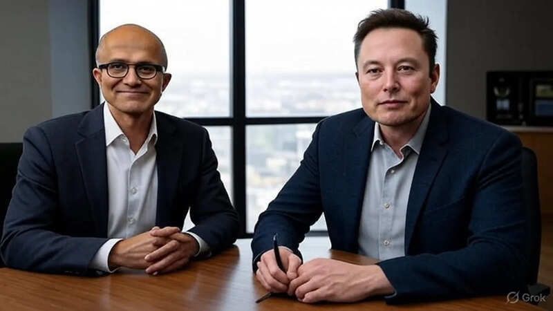 elon musk and satya nadela/Pic- TNN